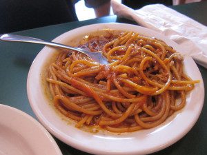 BBQ Spaghetti from Neely's Interstate Barbecue