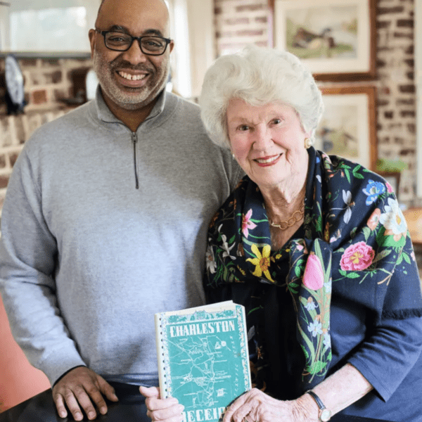 Writer Adrian Miller with Vereen Coen, author of "Charleston Receipts" in her home in Charleston, South Carolina. Photo Credit: Peter Frank Edwards